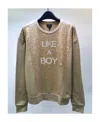 Armani Jeans Long-sleeved Hoodie In Brown