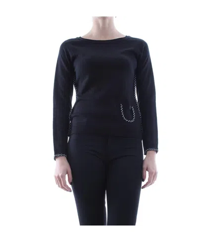 Armani Jeans Long-sleeved Pullover In Black