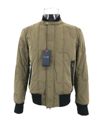 Armani Jeans Long-sleeved Quilted Casual Jacket In Multicolor