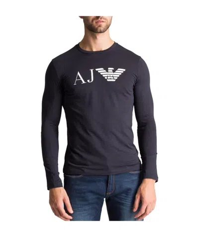 Armani Jeans Long Sleeved T-shirt In Black