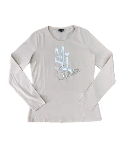 Armani Jeans Long-sleeved T-shirt In White