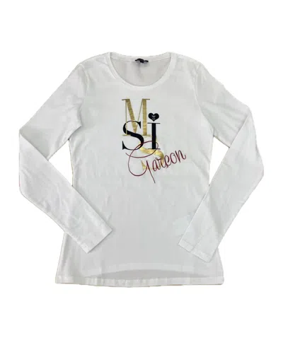 Armani Jeans Long-sleeved T-shirt In White