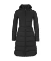Armani Jeans Long-style Down Jacket With A Hat In Black