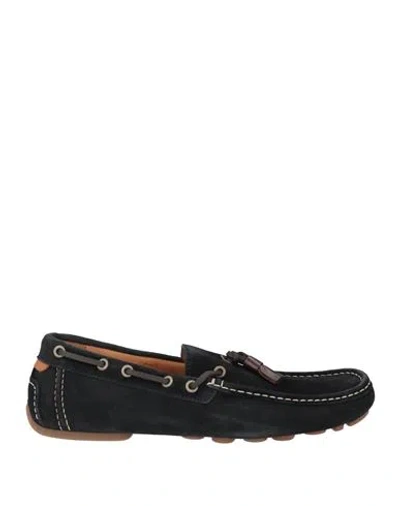 Armani Jeans Man Loafers Black Size 8.5 Cow Leather