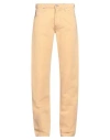 Armani Jeans Man Pants Sand Size 30 Cotton, Linen In Beige