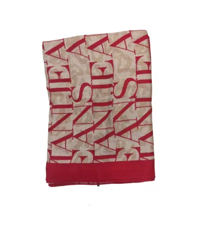 Armani Jeans Pattern Scarf In Nude