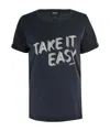 Armani Jeans Print T-shirt In Black