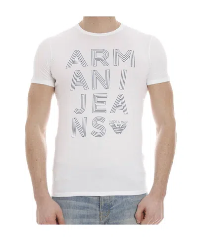 Armani Jeans Print T-shirt In White