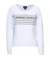 Armani Jeans Printed Logo T-shirt In White