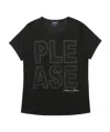 Armani Jeans Printed T-shirt In Black