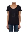 Armani Jeans Printed T-shirt In Black