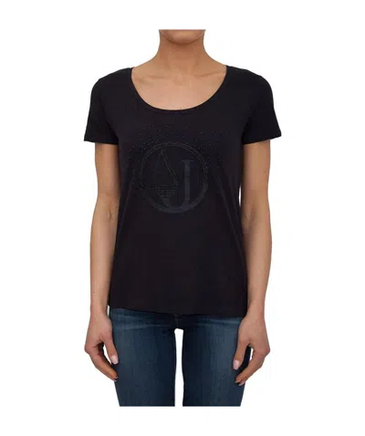Armani Jeans Printed T-shirt In Black