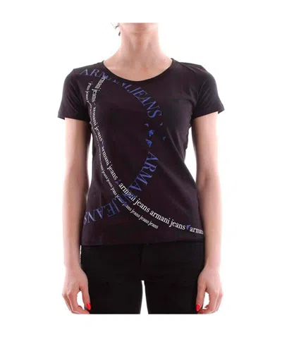 Armani Jeans Printed T-shirt In Black