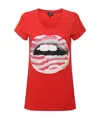 Armani Jeans Printed T-shirt In Red