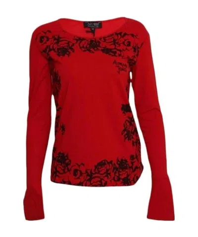 Armani Jeans Printed T-shirt In Red