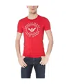 Armani Jeans Printed T-shirt In Red