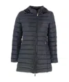 Armani Jeans Quilted Down Jacket In Black