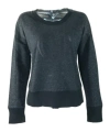 Armani Jeans Round-neck Long-sleeved Sweater In Black