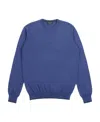 Armani Jeans Round Neck Patch Pullover In Blue