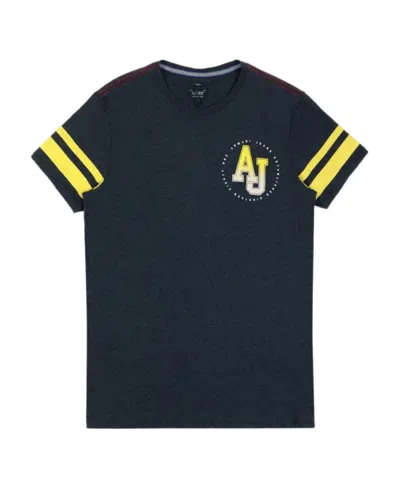 Armani Jeans Round-necked Logo T-shirt In Black