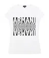 Armani Jeans Round-necked Logo T-shirt In White