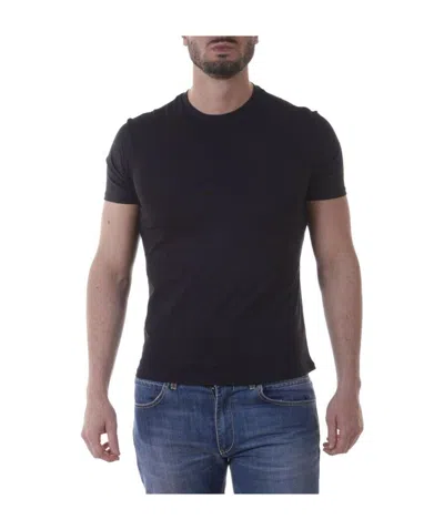 Armani Jeans Round-necked T-shirt In Black