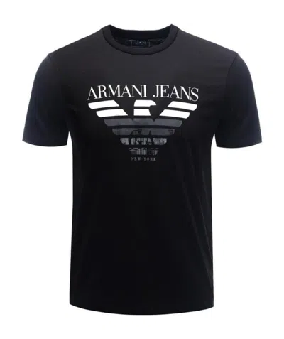 Armani Jeans Round-necked T-shirt In Black