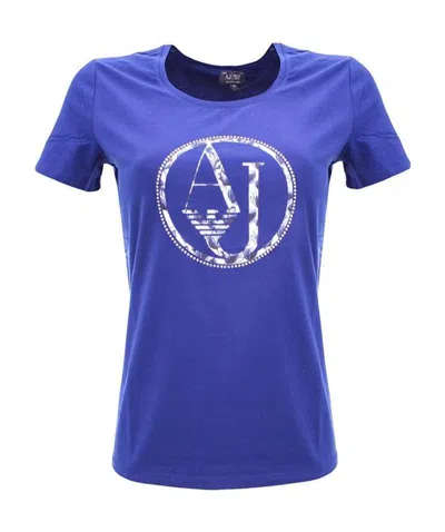 Armani Jeans Round-necked T-shirt In Blue