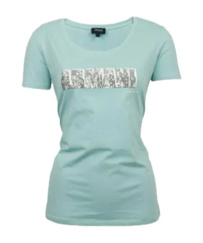 Armani Jeans Round-necked T-shirt In Green