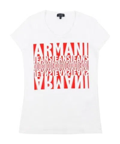 Armani Jeans Round-necked T-shirt In White