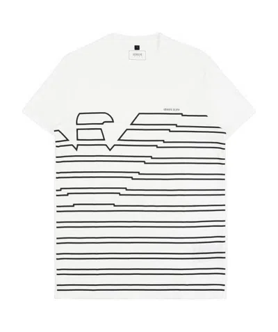 Armani Jeans Round-necked T-shirt In White