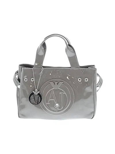 Pre-owned Armani Jeans Satchel In Gray