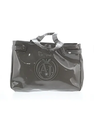 Pre-owned Armani Jeans Satchel In Gray