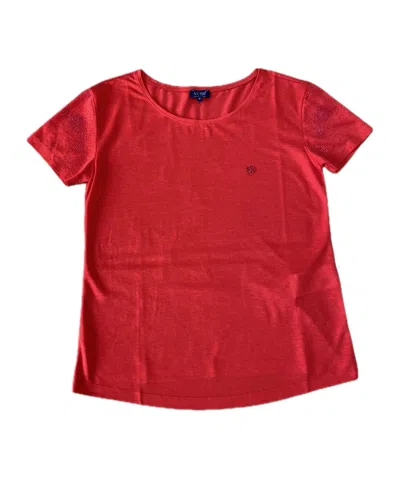 Armani Jeans Short Sleeve T-shirt In Red