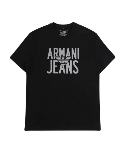 Armani Jeans Short-sleeved T-shirt In Black