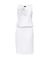 Armani Jeans Sleeveless Printed Dress In White