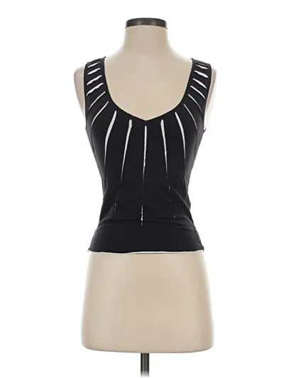 Pre-owned Armani Jeans Sleeveless Top In Black