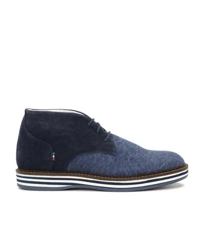 Armani Jeans Splicing Details Business Casual Shoes In Black
