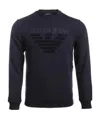 Armani Jeans Sweatshirt Hoodie In Blue
