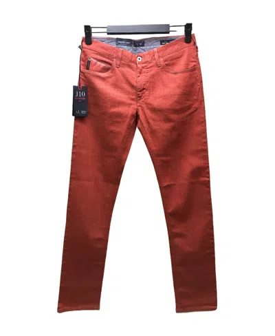 Armani Jeans Straight Jeans In Red