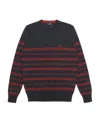Armani Jeans Striped Sweater In Black
