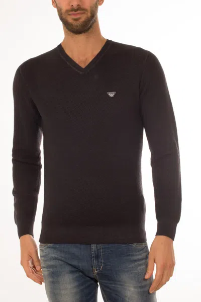 Armani Jeans Sweater In Black