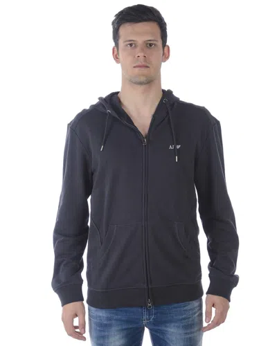 Armani Jeans Sweatshirt Hoodie In Blue