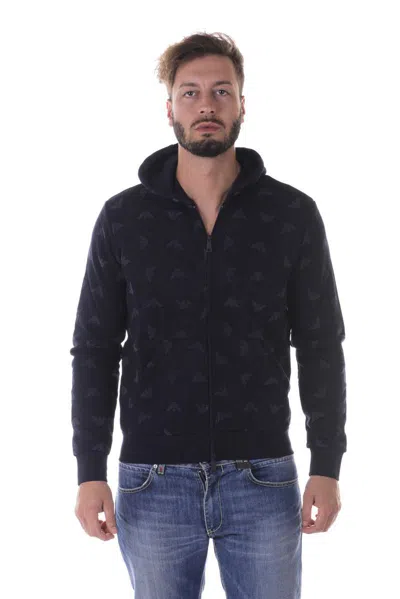 Armani Jeans Sweatshirt Hoodie In Blue