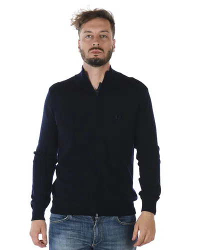 Armani Jeans Sweatshirt Hoodie In Blue
