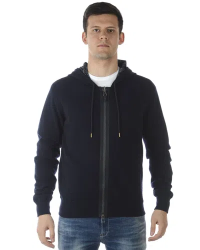 Armani Jeans Sweatshirt Hoodie In Blue