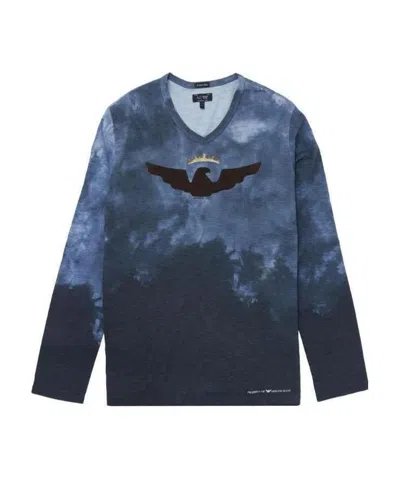 Armani Jeans T-shirt With Round Neck And Long Sleeves In Black