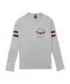 Armani Jeans T-shirt With Round Neck And Long Sleeves In Gray