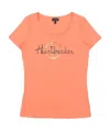 Armani Jeans T-shirt With Round Neck And Short Sleeves In Pink