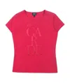 Armani Jeans T-shirt With Round Neck And Short Sleeves In Red